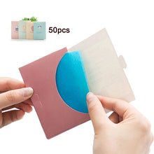 Load image into Gallery viewer, 50pcs Portable Facial Absorbent Paper Oil Control Face Wipes Matting Napkins Absorbing Sheet Oily Face Cleansing Matting Tissue
