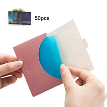 Load image into Gallery viewer, 50pcs Portable Facial Absorbent Paper Oil Control Face Wipes Matting Napkins Absorbing Sheet Oily Face Cleansing Matting Tissue

